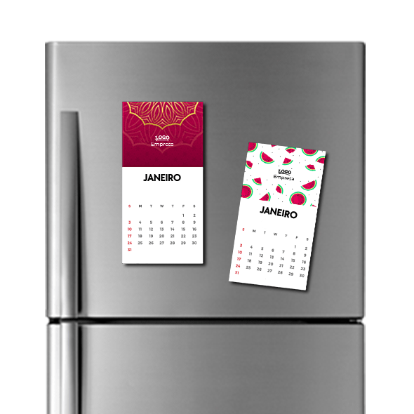 ÍMÃ COM CALENDÁRIO MENSAL